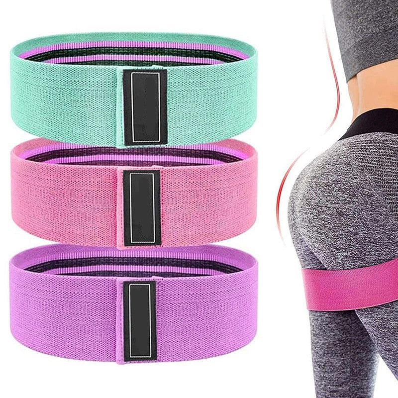 3PCS/Lot Fitness Rubber Band Elastic Yoga Resistance Bands Set - acfitpro