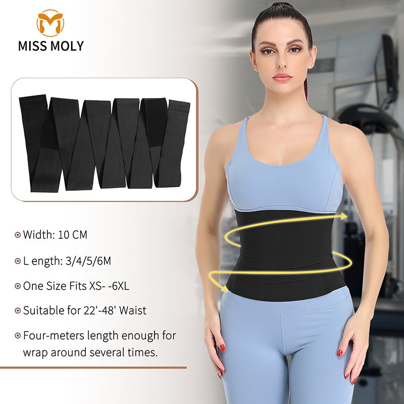 Snatch Me Up Bandage Wrap Waist Trainer Shaperwear Belt Women Slimming Tummy Belt Corset Top - acfitpro