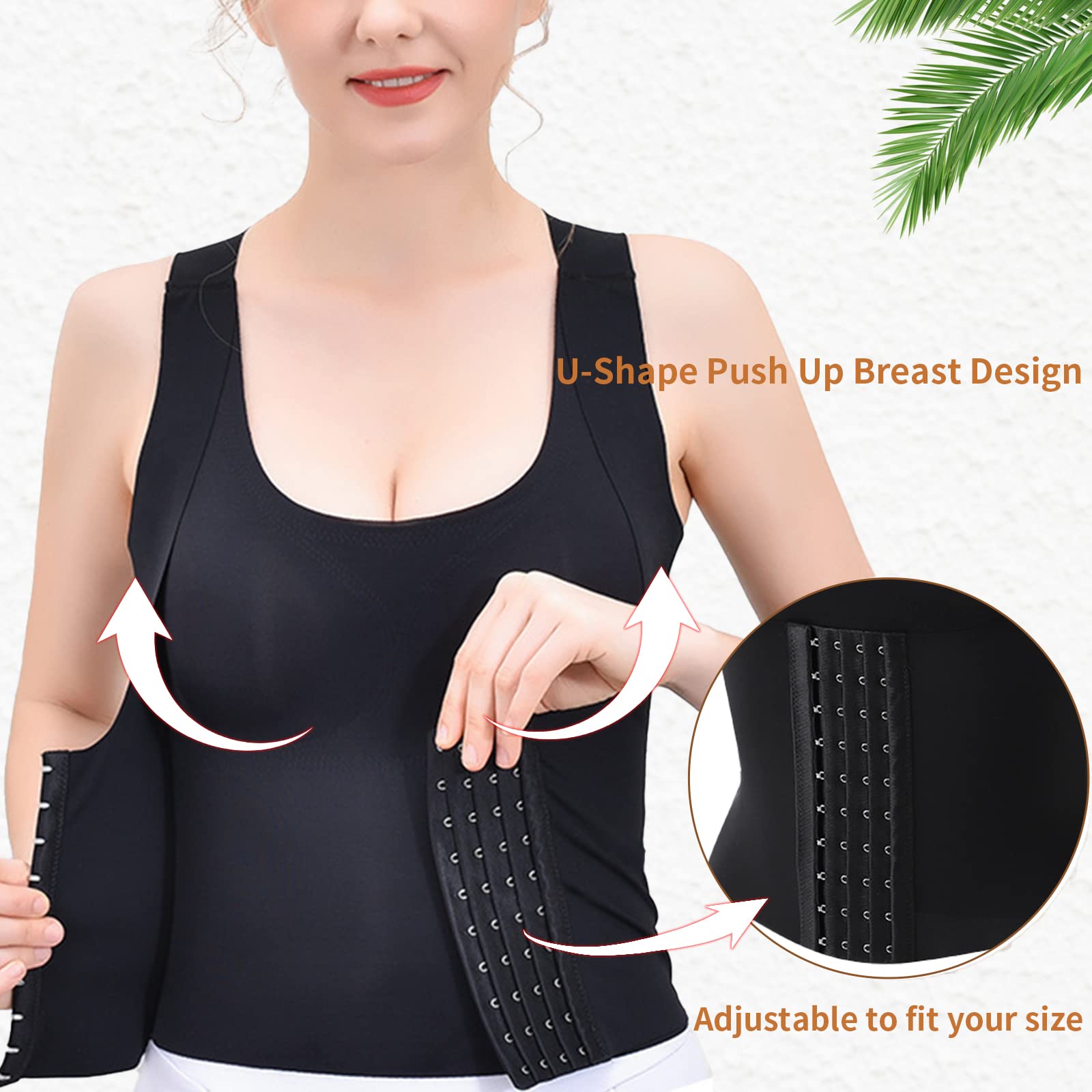 3-in-1 Waist Buttoned Bra Seamless Shapewear Snatch Bra - 3-in-1 Waist Trainer Bra - acfitpro