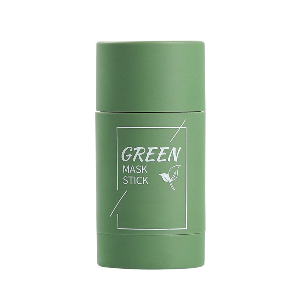 Green Tea Mask Stick Blackhead Remover Clay Face Mask Oil Control Acne Remover Pore Cleansing Purifying Detoxifying Skin Care - acfitpro