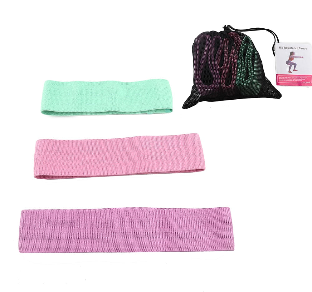 3PCS/Lot Fitness Rubber Band Elastic Yoga Resistance Bands Set - acfitpro