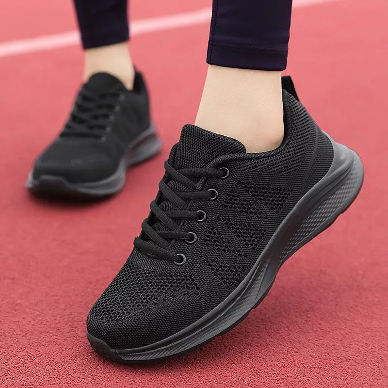 2023NEW sneaker breathable mesh outdoor sports shoes lightweight casual lace-up running shoes - acfitpro