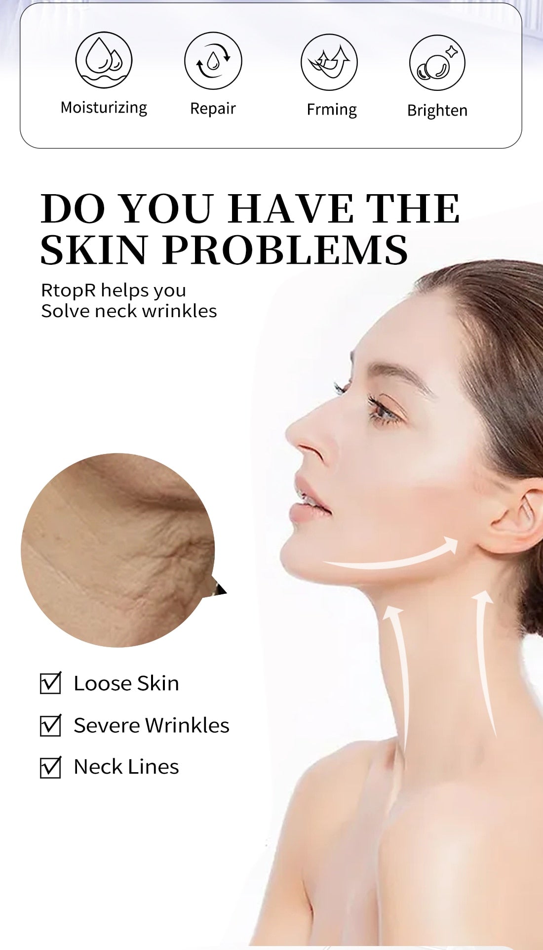 Wrinkle Neck Cream Whitening Anti-Aging Skin Rejuvenation Brightening  Skin Care Gentle Non-Irritating - acfitpro